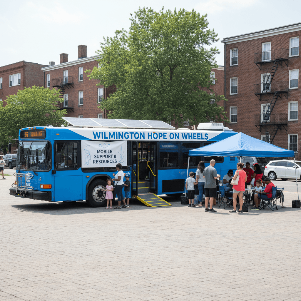Mobile shelter stationed in Wilmington community